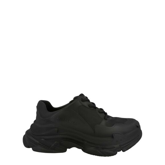 Balenciaga Triple S Low-Top Sneakers Black Mens